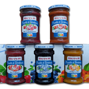 Beyer assortiment van 5 verschillende smaken Jam